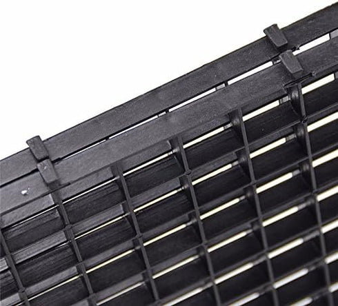 4 Pcs Aquarium Divider Tray Plastic Grid Aquarium Egg Crate Light Diffuser, Fish Tank Divider Filter Bottom Isolation with 8 Pcs Sucker Clip(Black...