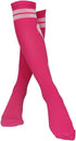 2 Pairs Breast Cancer Awareness Compression Socks Pink Softball Soccer Football Socks...