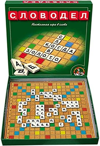 Russian Scrabble Family Board Game Set - Russian Language Learning Gameset...