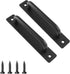 2 Pack Barn Door Handles Sliding Door Handle 5" Hole Center Barn Door Handles Black Cabinet Handles Door Pull Handle Zinc Alloy Door Pulls with Pl...