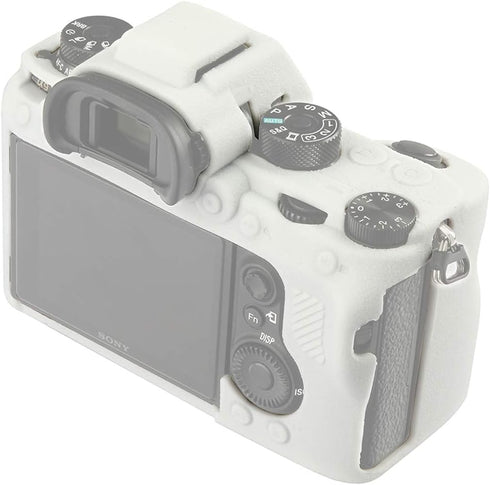 Camera Case for Sony A9 Alpha 9 ILCE-9, Texture Surface, Anti-Scratch Soft Silicone Rubber Housing Case Shell Protective Cover (White)...