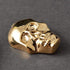 4-pcs Metal Skull Button with Shank 18mm x 26mm, TR-10599 (Gold)...