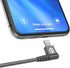 GALVANOX Right Angle Lightning to USB-C Cable (Apple MFi Certified) Braided iPhone Charger L-Shape Cord for Fast Charging iPhone 14 Pro Max/13/12/...