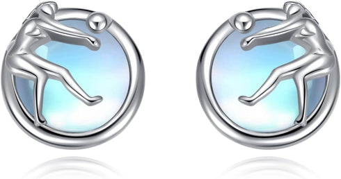 Volleyball Earrings S925 Sterling Silver Volleyball Earrings for Women Volleyball Sport Jewelry Gifts...