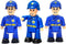 FUNERICA Toy Police Officer Set (3 Pcs) Detailed and Imaginative Little People Police Action Figures for Toddlers and Kids -Community Helpers Figu...