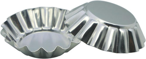 MYStar 3.15" (8 cm) Fluted Design Round Shape Non-stick Aluminum Tart Mold, Mini Pie Tin, Tartlet Pan, set of 20...