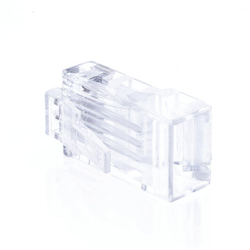 Cat5e RJ45 Modular Plugs, 8P8C UTP Ethernet Crimp Connectors, Solid or Stranded Cable Ends, Gold-Plated Contacts (100 Pack)...