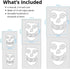 Stencil Stop Misfits Crimson Ghost Skull Stencil - Reusable for DIY Projects, Painting, Drawing, Crafts - 14 Mil Mylar Plastic (6 Pack (2", 3", an...