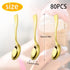 80 Pieces Disposable Plastic Mini Gold Spoons, Gold Plastic Tasting Spoons, 3.94 inch Dessert Mini for Ice Cream Taster, Sampling, Fancy Miniature...