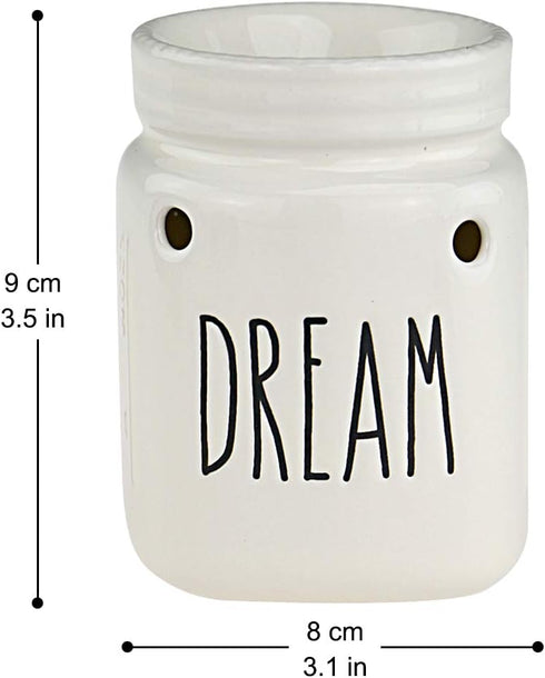 STAR MOON Mason Jar Candle Warmer for Rae Dunn Inspired Decor Wax Warmer for Scented Wax Plug in Wax Warmer with One More Bulb Home Decor Wall Dec...