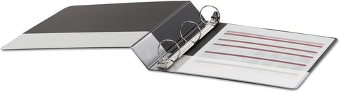 Universal 20971 Economy Round Ring View Binder, 1-1/2-Inch Capacity, Black...