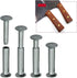 9 Sets Kitchen Knife Handle Screw Fixing Rivet Nuts Chef Knives Cutter Wooden Grip Screws Fastener Fixer Clip Nail Replacement Repair Stainless St...