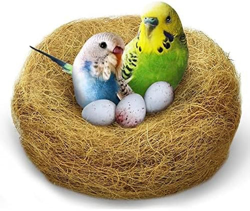 CoCoo Coconut Fiber for Birds, for Arts & Crafts Projects, Parakeet Nesting Material for Comfortable Bedding in Nesting Box, Great for Nest Buildi...
