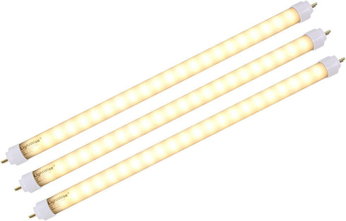 LWL4W30-F8T5 3pack 3000 Kelvin Warm White 4W LED Tube Direct Replacement Retrofit 8W Fluorescent Tube (12 inch LED Bulb 3pack)...