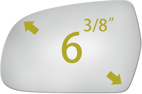 compatible with Side Mirror Glass Left Driver Side Replacement 2011-2013 A3 quattro 2010-2016 A4 quattro 2010-2017 A5 quattro 2013-2015 RS5 2010-2...