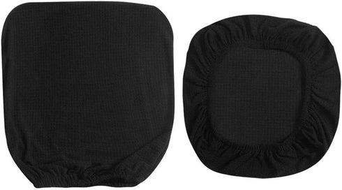 Stretchable Office Chair Seat and Back Cover Set Elastic Fit Desk Computer Chair Slipcover Removable Chair Cover Bedroom Chair Cover, Easy-Care (B...