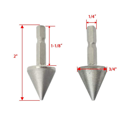 Woodworking Square Hole Drill Bit Sharpener Mortise Chisel Bit Sharpening Tool Up to 1/2" Bit Grit #220/600-2Pack...