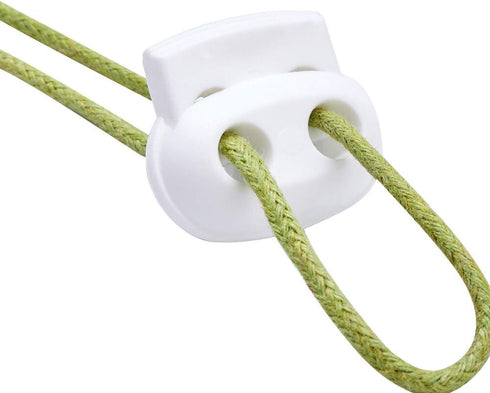 DYZD Plastic Cord Locks Spring Toggle Stopper Double Hole Cord Locks for Drawstring,Clothing, Shoelaces, Backpack, Lanyard(White 20PCS)...