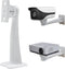 Mini Projector Wall Mount Security Camera Mount Bracket for Camera with 1/4 Screw Head Wall Mount Projector, and Webcam Housing (White) (7.36in)...