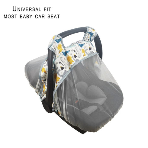 Mosquito Net for Baby CarSeat –Car seat net for newborn carrier –Breathable mesh net for Infant Car Seats, Stroller and Bassinets, Carrier, Elasti...