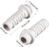 uxcell 10pcs 5mm Inner Dia PVC Strain Relief Cord Boot Protector Power Tool Hose White...