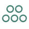 uxcell Fluorine Rubber O-Rings, 12mm OD 7.2mm ID 2.4mm Width FKM Seal Gasket for Machinery Plumbing, Green, Pack of 5...