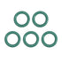 uxcell Fluorine Rubber O-Rings, 12mm OD 7.2mm ID 2.4mm Width FKM Seal Gasket for Machinery Plumbing, Green, Pack of 5...