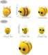 30 PCS Wool Felt Bees Cute Felt for Crafts Mini Bee Plush Decor for Baby Shower Gender Reveal Decoration Nursery Tent DIY Crafts...