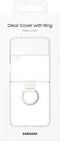 SAMSUNG Galaxy Z Flip4 Clear Cover with Ring, Protective Phone Case with Finger Loop, Handheld Design, US Version, Transparent...