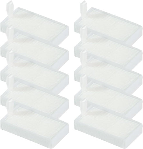 10 pcs Replacement High Efficiency Filters,Robot Vacuum Cleaners parts,for ILIFE V3s, V5s, V5s Pro Robot Vacuum Cleaners (White)...