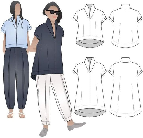 Style Arc Sewing Pattern - Teddy Designer Top (Sizes 04-16) - Click for Other...