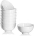 DOWAN 10 OZ Small Dessert Bowls - 4.5" Ceramic Cereal Bowls Set of 8 - Porcelain Off-White Bowl for Side Dishes, Rice, Ice Cream, Oatmeal, Fruit, ...
