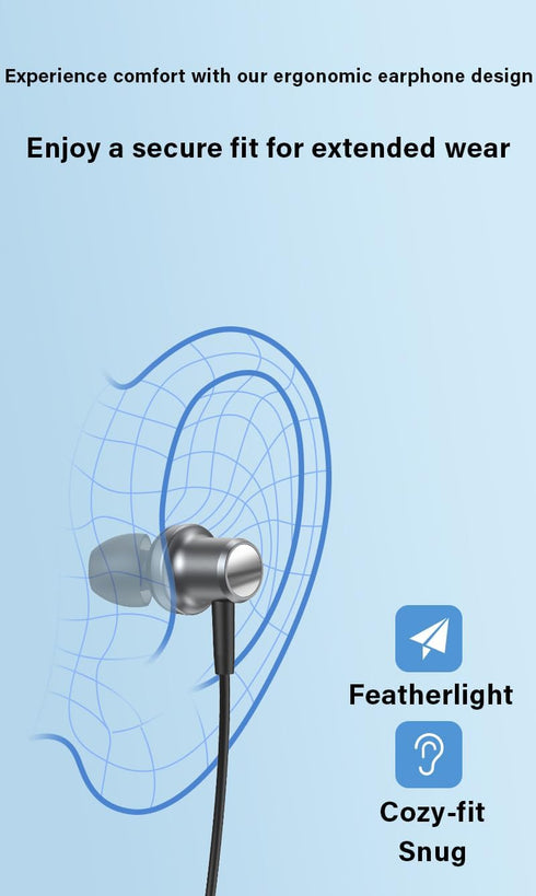 USB Type C Earphones Wired Earbuds Magnetic Bass Noise Canceling in-Ear Headsets with Microphone for iPhone 15 Pro Max iPad Pro Galaxy S23 Ultra S...