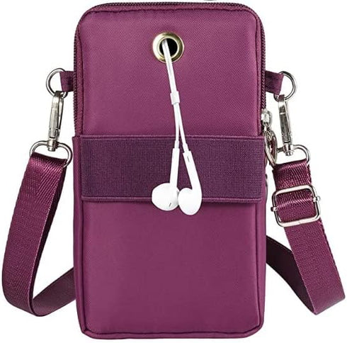 Travel Cell Phone Purse Bag for iPhone 15 14 13 12 11 Pro Max Galaxy A15 A14 A13 S24 Purple...