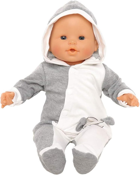 Baby Doll Clothes Casual Cute Handmade Elephant Long-Sleeved Clothing Set Outfit with Hat for 14-17 Inch Dolls Gift Set...