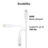 Amazon Basics USB-2.0 Type C to Lightning Cable (MFi Certified), 6 Feet, White...