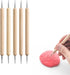 5 Pcs Embossing Stylus Set with Different Size Wooden Ball Embossing Stylus Double End Tracing Dotting Tool......