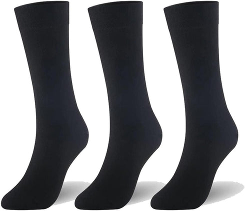 Men's Dress Socks Classic Business Casual Solid Premium Socks...