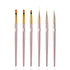 6PCS Nail Art Liner Brushes Set, UV Gel Acrylic Nail Art Drawing Painting Brushes Rose Gold Handle French Stripe Lines Painting Nail Pens...