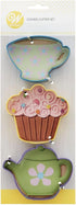 Wilton Tea Party Colored Metal Cutter Set, 3-Piece...
