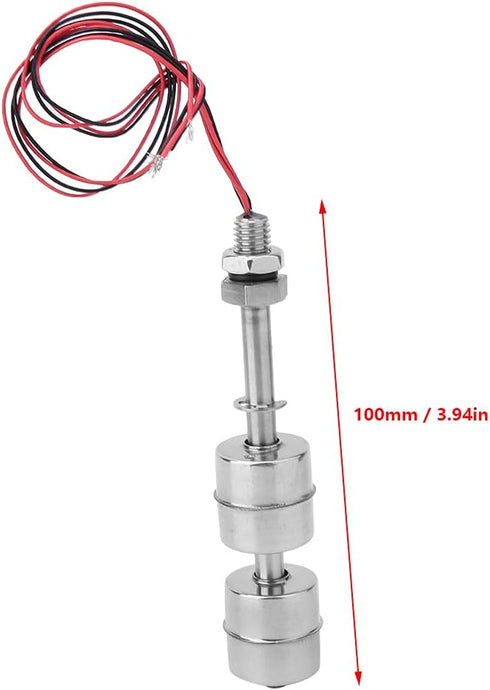 Stainless Steel Switch Water Level Sensor Double Ball Water Level Controller Sensor Switch for Pool(100mm / 3.94in)...