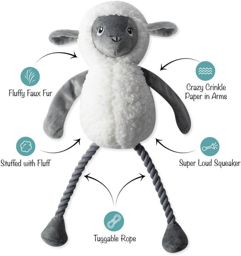 Fringe Studio Plush Dog Toy, Little Lamby, Pet Shop Collection (314135)...