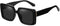 Vintage Square Polarized Sunglasses for Women Trendy 90s Thick Rectangle Sun Glasses UV400...