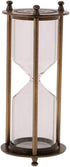 Retro Metal Sandglass Empty Hourglass Sand Timer Without Sand for Home Office Decoration (Bronze - L)...