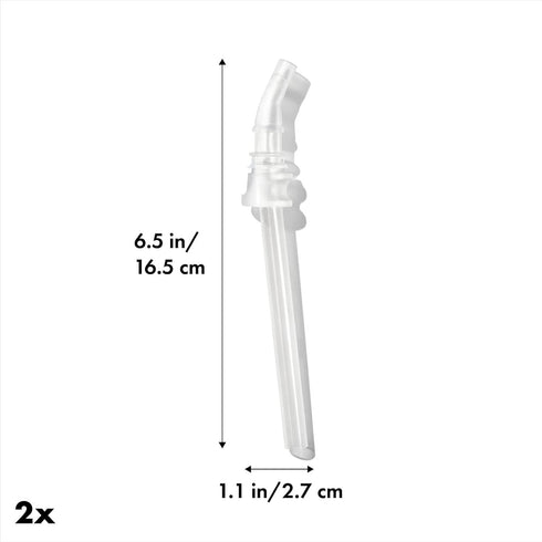 OXO Tot Adventure Water Bottle 12 Oz Replacement Straw - 2 Count (Pack of 1)...