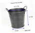 Food Container Small Containers Black Metal Ice Container for Bar Basket Mini Tinplate Bucket Portable Ice Bucket French Fry Bucket Dipping Sauce ...