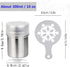 2 Pcs 10oz Stainless Steel Powder Shakers, TuNan Coffee Cocoa Cinnamon Dredges with Fine-Mesh Lid, Sugar Spice Seasoning Cans for Kitchen Cooking ...