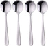 7-Inch Soup Spoons, Baikai Bouillon Spoon,18/10 Stainless Steel Finished Table Dinner Spoons Set of 4 (Silver)...