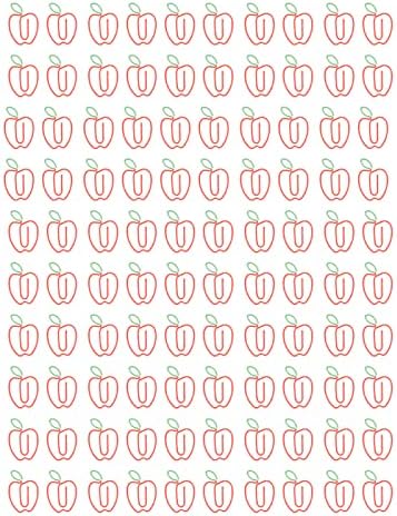 100Pcs Fruit Shaped Paper Clips, Rust Proof Plating Prevent Slip Decorative Paperclips for Document...