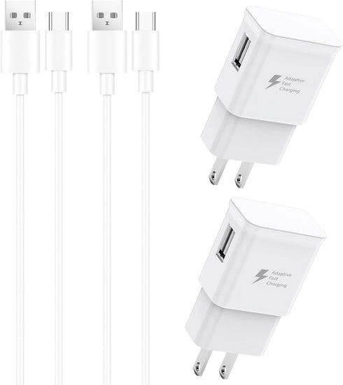 Samsung Charger Fast Charging Cord 6ft with USB Wall Charger Block for Samsung Galaxy S10/S10e/S10 Plus/S9/S9 Plus/S8/S8 Plus/S20 S21 S22 S23 S24 ...
